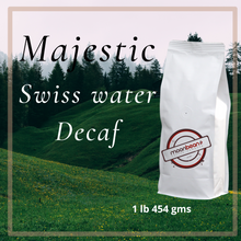 Load image into Gallery viewer, Majestic Decaf - Swiss Water Decaf, Fair Trade, Organic, Dark Roast