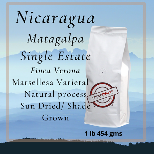  1lb bag coffee beans Nicaragua Matagalpa natural process