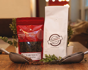 specialty coffee and organic tea gift bundle