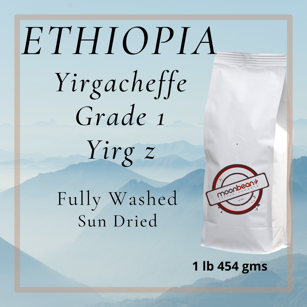 Ethiopia Yirgacheffe Grade 1/ Yirg Z Fully Washed