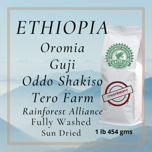 Ethiopia, Oromia, Guji, Oddo Shakiso, Tero Farm - Single Origin, Fully Washed, Light-Medium Roast