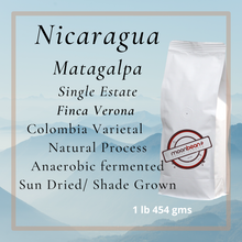 Load image into Gallery viewer, Nicaragua, Matagalpa, Finca Verona - Single Estate, Natural Process, Anaerobic Fermentation, Light Roast
