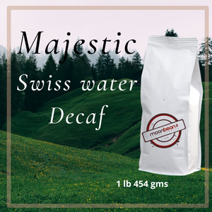 Majestic Decaf - Swiss Water Decaf, Fair Trade, Organic, Dark Roast